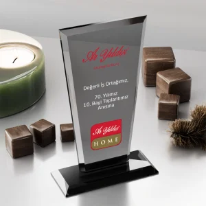 PB3005-Füme Kristal Plaket