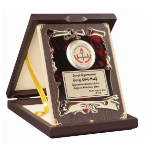 Ahşap Kutulu Plaket