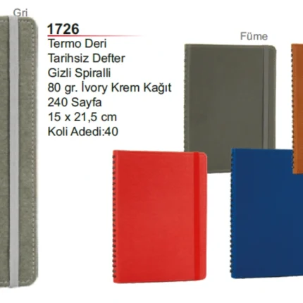 Termo Deri Tarihsiz Defter