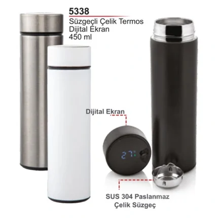Süzgeçli Çelik Termos