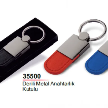 Derili Metal Anahtarlık Kutulu