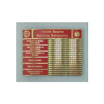 Hekim Secme Panosu