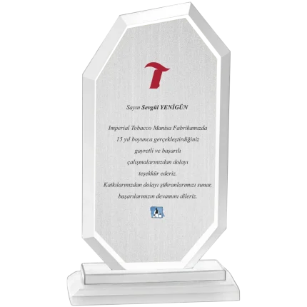 Cam Plaketler CM-006 - 12x21 cm