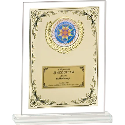Cam Plaketler CM-082 - 18x21 cm