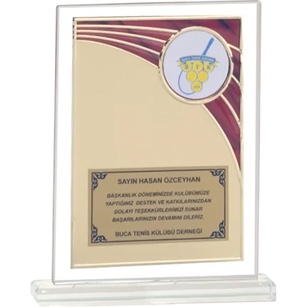 Cam Plaketler CM-086 - 18x21 cm