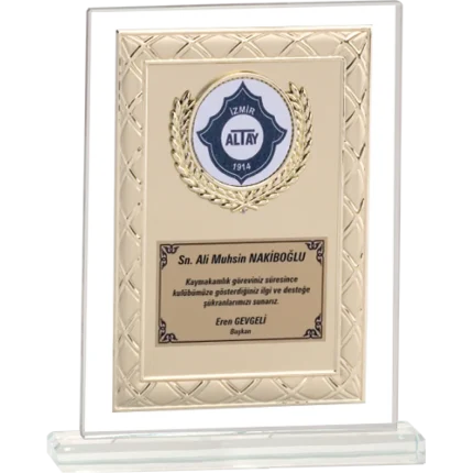 Cam Plaketler CM-087 - 18x21 cm