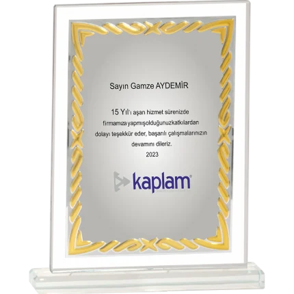 Cam Plaketler CM-090-M - 18x21 cm