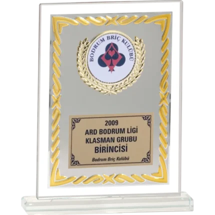 Cam Plaketler CM-090 - 18x21 cm
