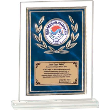 Cam Plaketler CM-092 - 18x21 cm