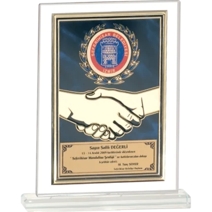 Cam Plaketler CM-094 - 18x21 cm