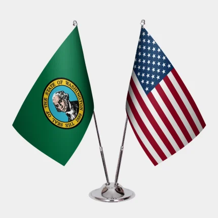 Washington ve ABD Masa Bayrağı Seti